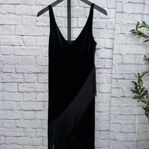 Nanette Lepore Velvet Fringe Dress - New with Tags